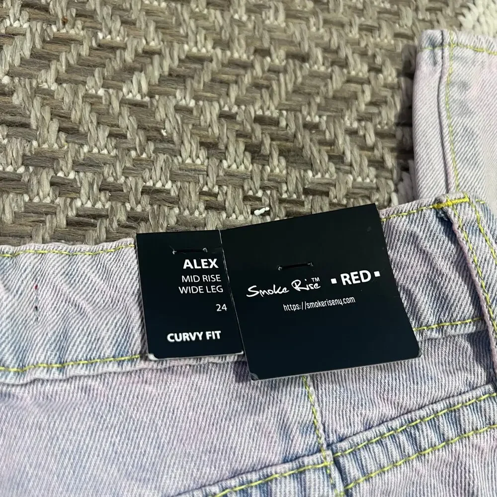 Smoke Rise Alex Mid Rise Wide Leg Curvy fit jean Sz 24